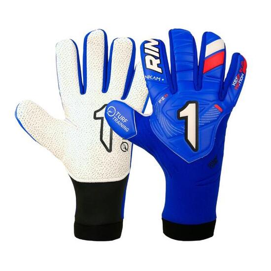 Guanti da Portiere Calcio Rinat Bambino Nkam Training Blu Erba Sintetica