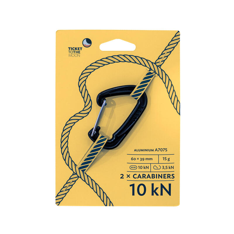 Zestaw karabinków do hamaka Ticket To The Moon Karabinki A-6061 2-pack