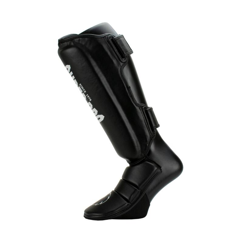 Protège-tibias de kick-boxing - Protector - Noir/Blanc