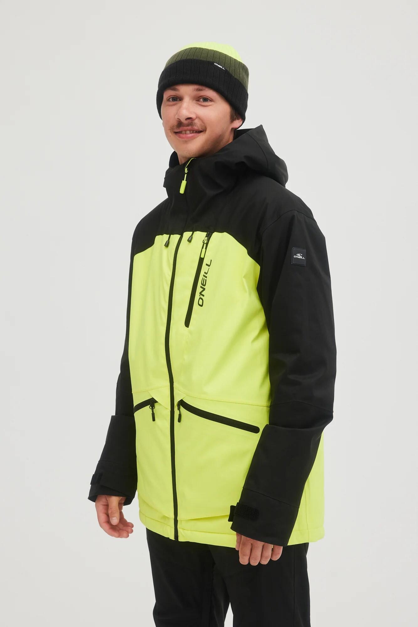 Combinaison de ski O'Neill Total Disorder jaune et noir, taille M 2/7