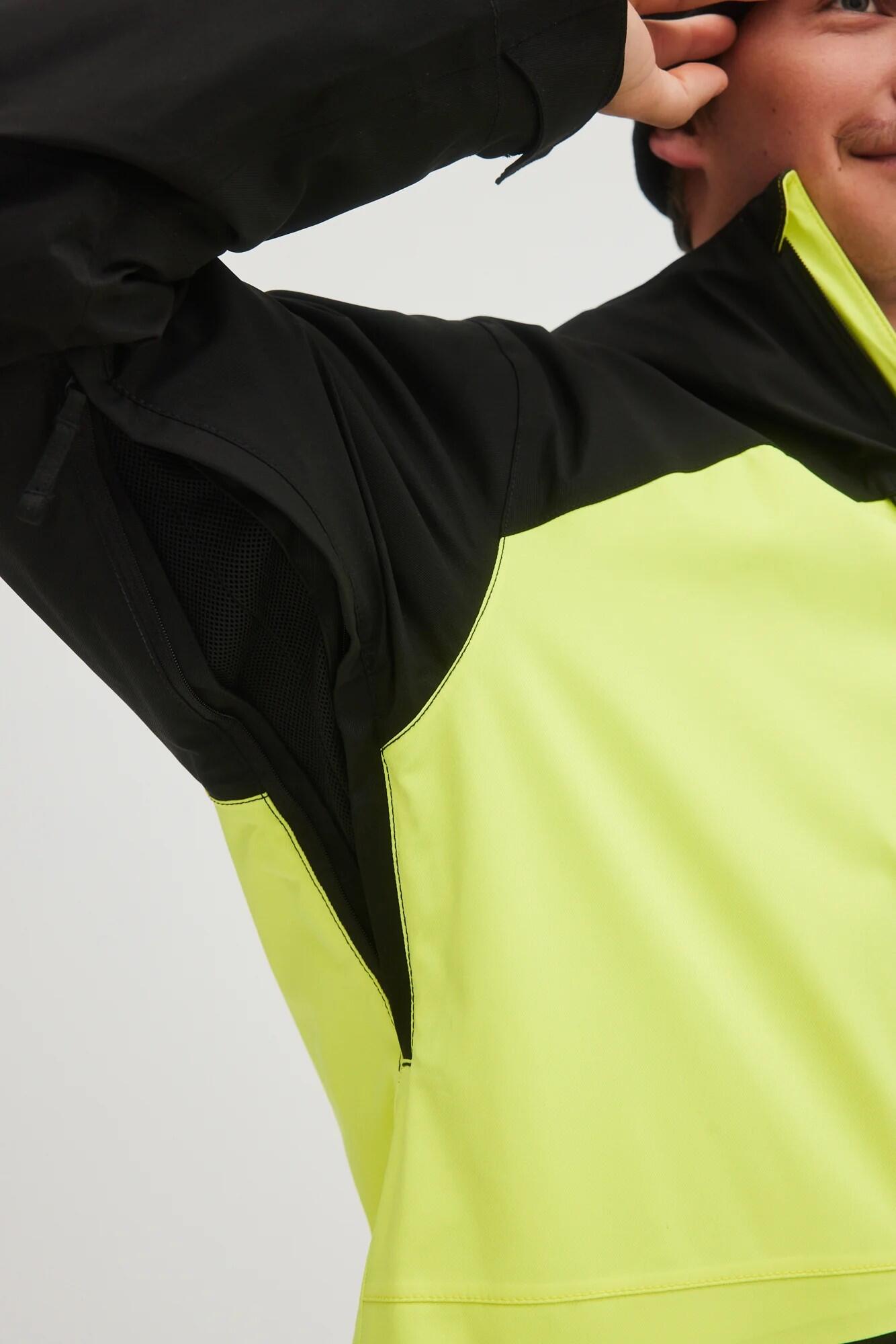 Combinaison de ski O'Neill Total Disorder jaune et noir, taille M 6/7