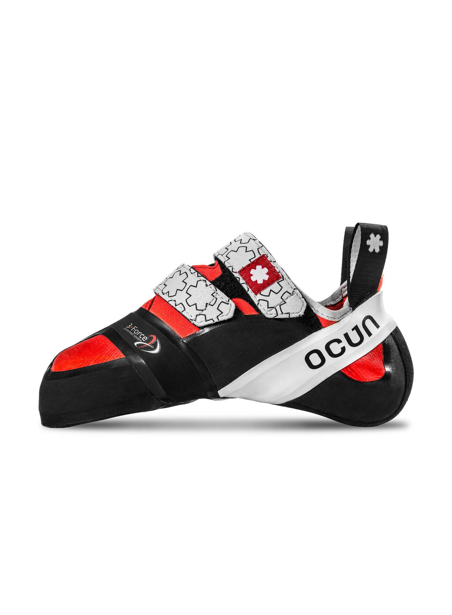 Pie de gato Ocún Ozone Lady 3-Force System talón bajo suela Vibram XS Grip 4 mm 3/5