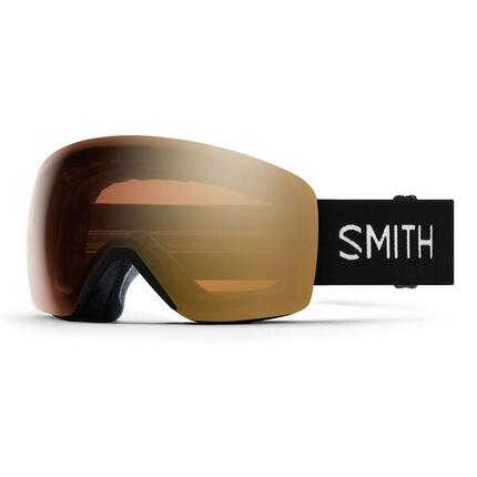 SMITH Masque de ski SKYLINE - Black + ChromaPop™ Pro Photochromic Gold Mirror