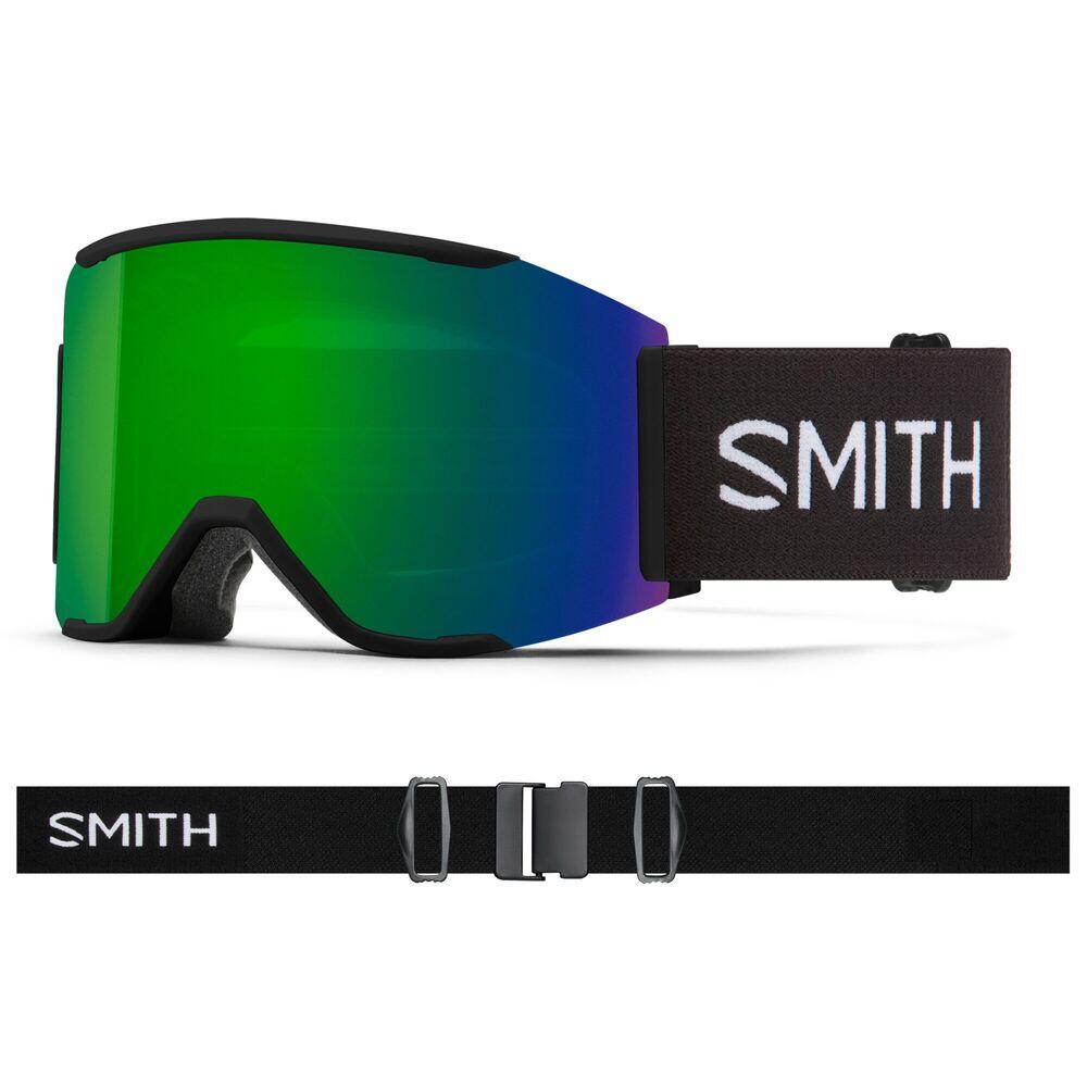 Smith - Smith Squad Mag Masque De Ski - Black/sun Green Mirror - Masque De Ski - Noir|vert - Taille Unique - Decathlon