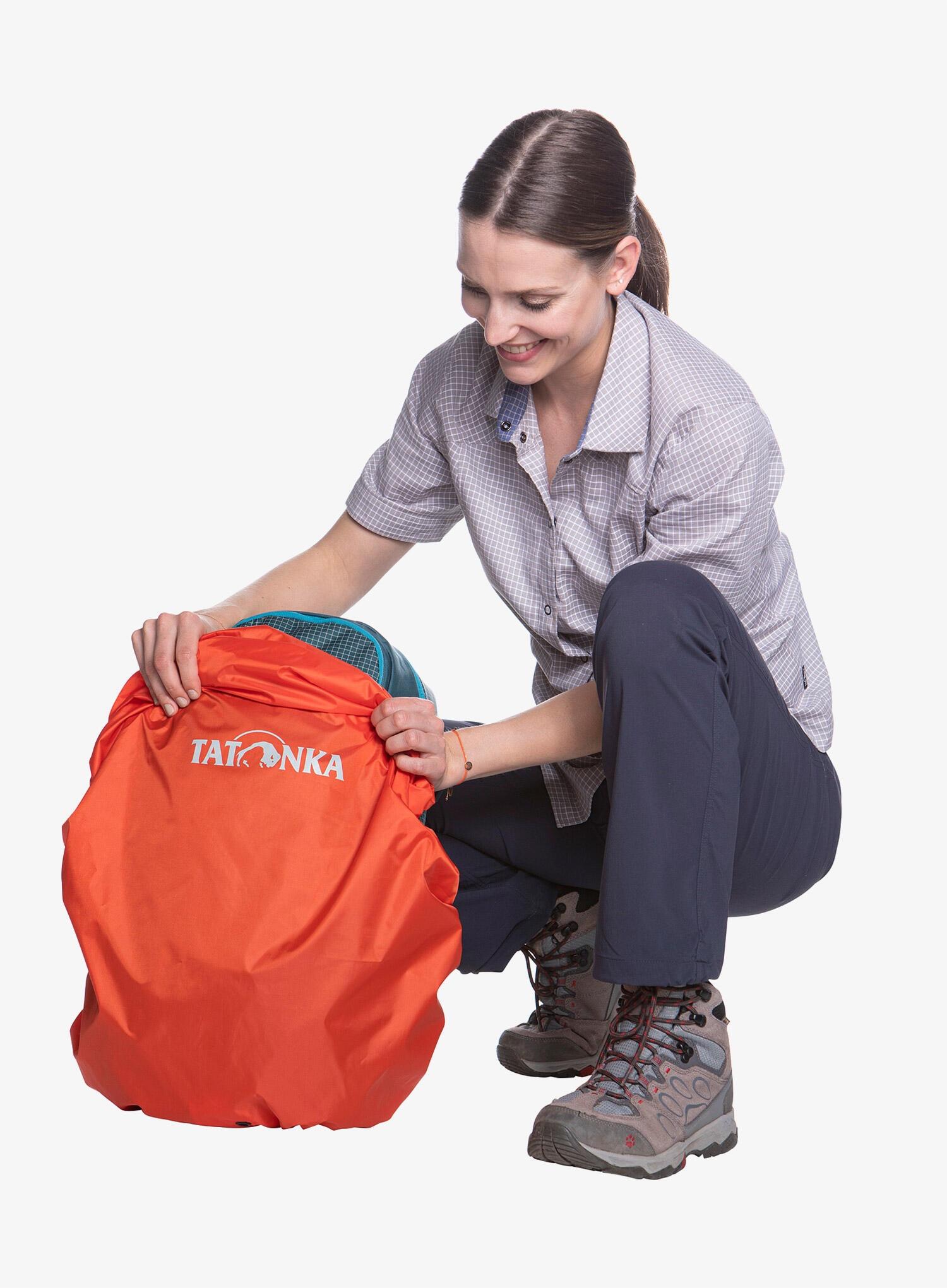 Pokrowiec na plecak Tatonka Rain Cover 40-55 - red/orange 6/7