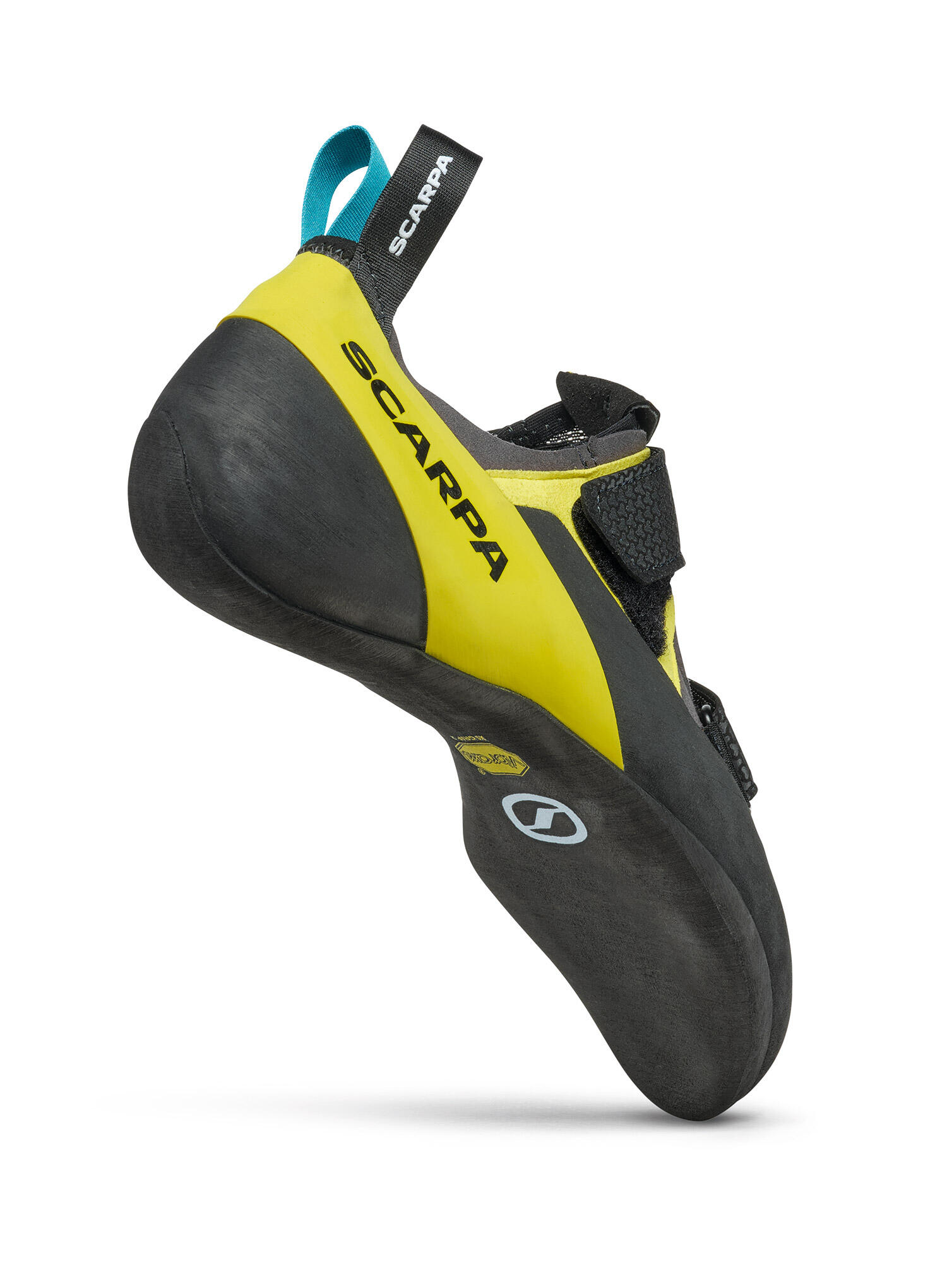 Chausson escalade Scarpa Arpia V Shark Yellow Vibram XS Grip 2 3,5 mm velcro 3/6