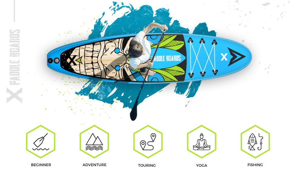 Aufblasbarer Stand up paddle Kind Tiki-X 6/8