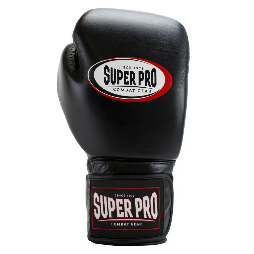Super Pro Combat Gear Thai-Pro Lederen (Thai)bokshandschoenen Zwart 3/5