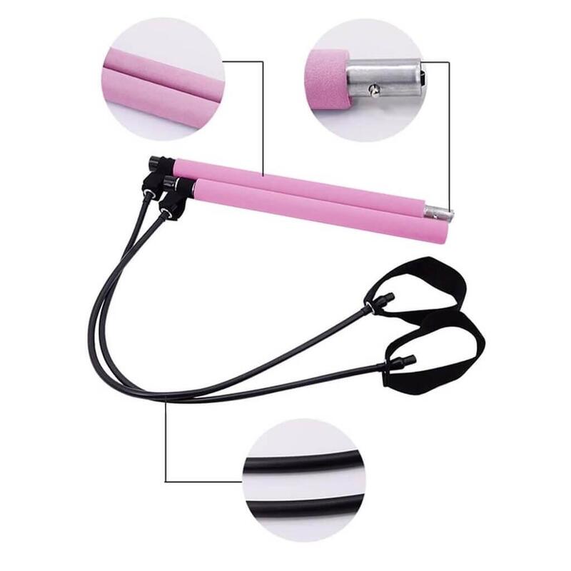 Bara fitness cu corzi elastice, YJB001-1