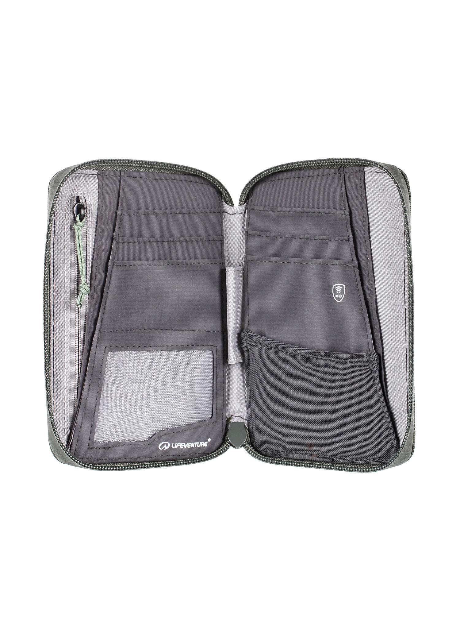 Portfel Lifeventure Recycled RFiD Mini Travel Wallet - olive 2/4