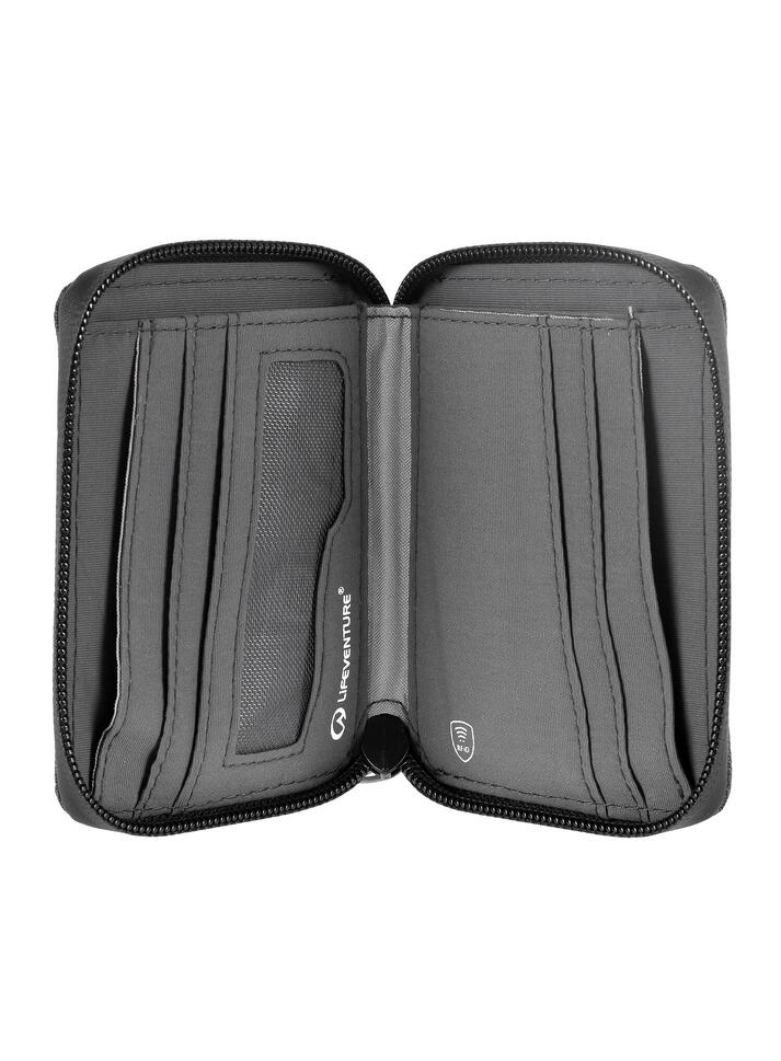 Portfel Lifeventure Recycled RFiD Mini Travel Wallet - grey