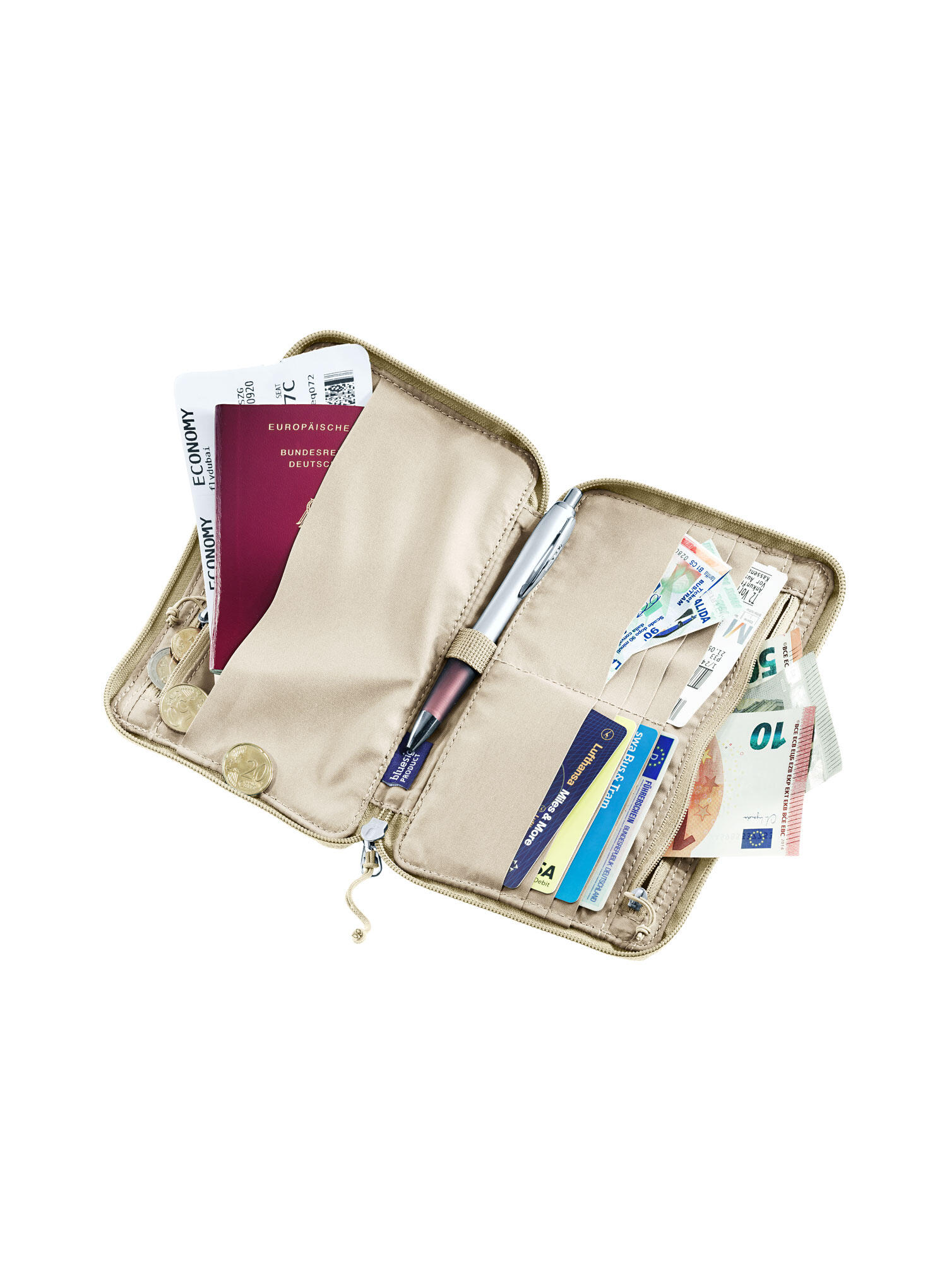 Portfel turystyczny Deuter Travel Wallet - desert 2/3