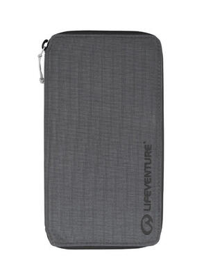 Reise-Portemonnaie Lifeventure RFID graugrün, kompakt 9 Karten, wasserfest