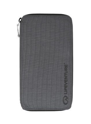 Reise-Portemonnaie Lifeventure RFID graugrün, kompakt 9 Karten, wasserfest