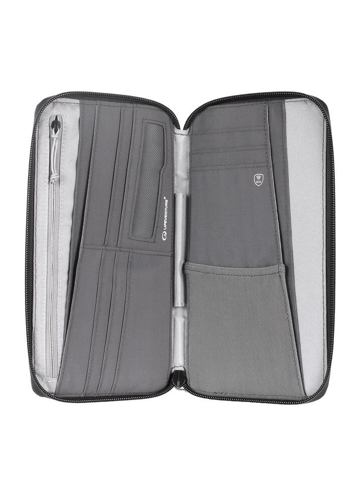 Portfel podróżny Lifeventure Recycled RFiD Travel Wallet - grey