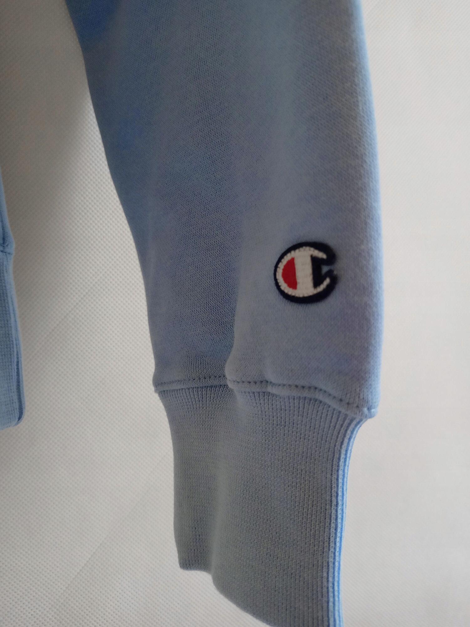 Sweat-shirt à capuche CHAMPION pour femme, bleu clair. 5/5