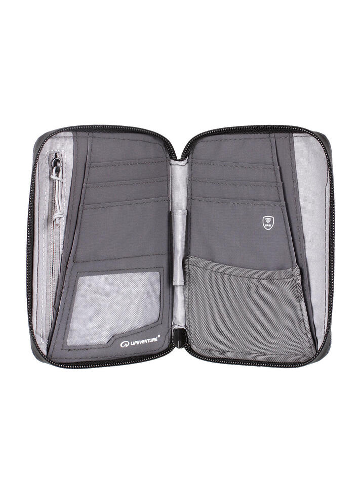 Portfel Lifeventure Recycled RFiD Mini Travel Wallet - navy