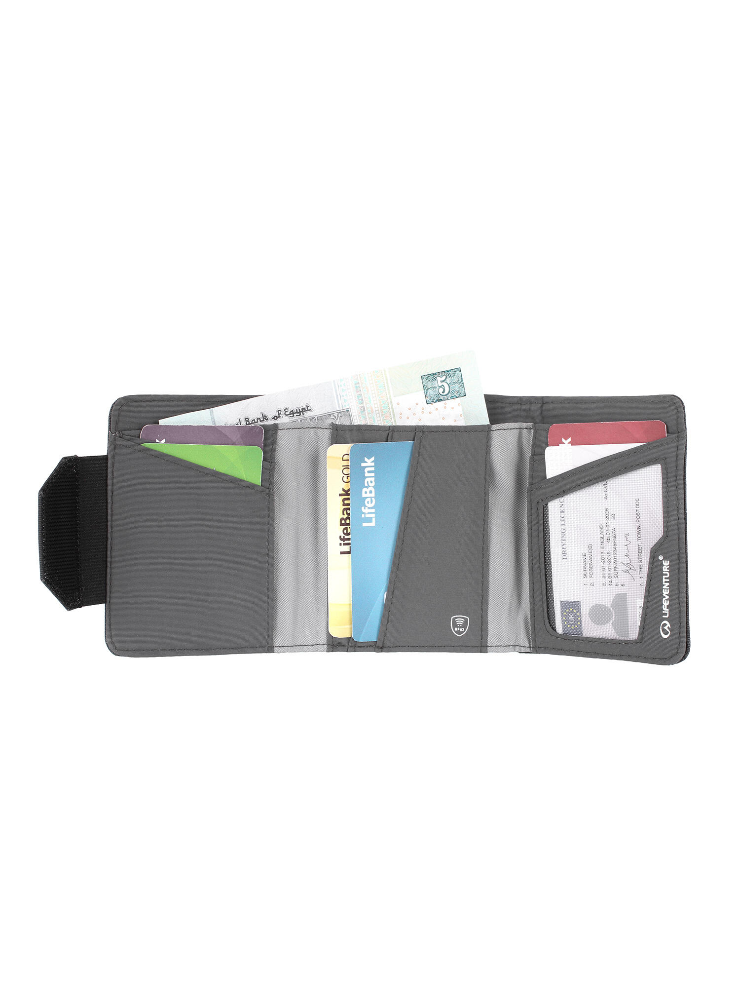 Portfel Rfid Wallet Recycled - Olive 4/6