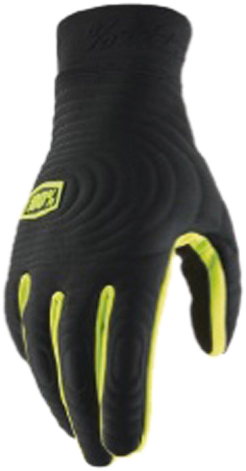 100% BRISKER XTREME Gloves Black/Fluo Yellow -  Bike MTB Cycling