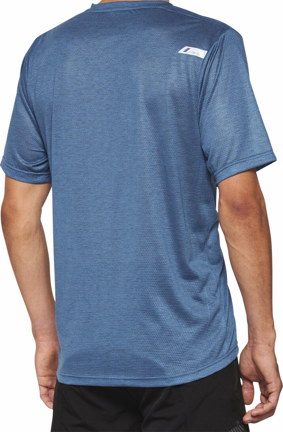 Maillot Manches Courtes 100% Airmatic Mesh Slate Bleu 2/2