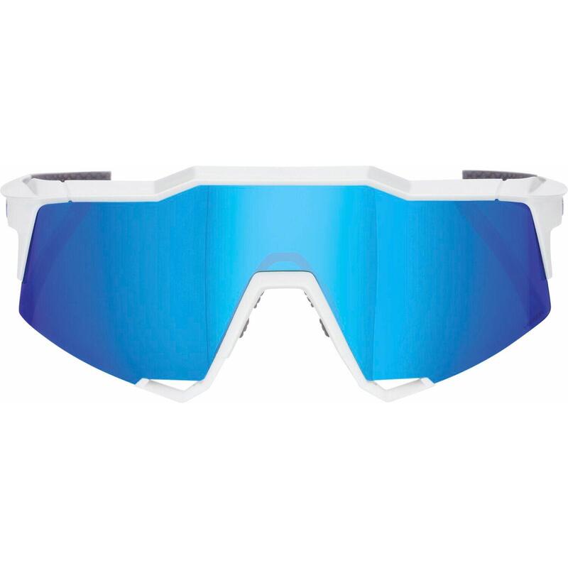 Brille Speedcraft Tall Matte White-HiPER Blue