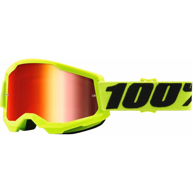 Strata 2 Goggle Fluo/Yellow - Mirror Red