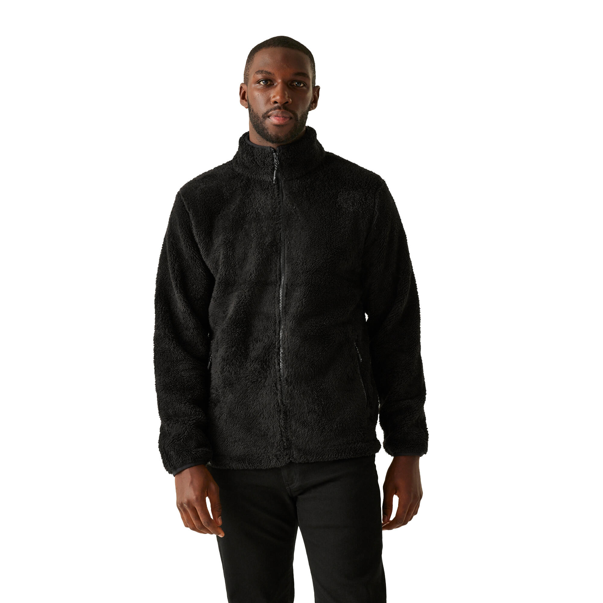 REGATTA Mens Midoor Fluffy Fleece Jacket (Black)