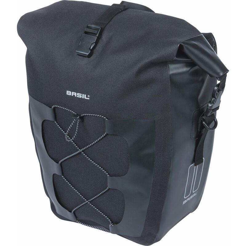 Torba Rowerowa Navigator Wodoodporna 25-31 Litrów 32 X 15 X 37 Cm - Czarna
