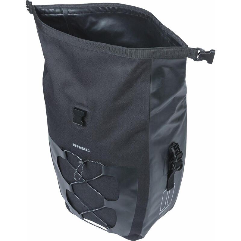 Torba Rowerowa Navigator Wodoodporna 25-31 Litrów 32 X 15 X 37 Cm - Czarna