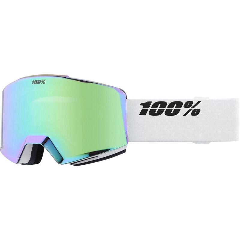 NORG HiPER Goggle White/Green - Mirror Green Lens