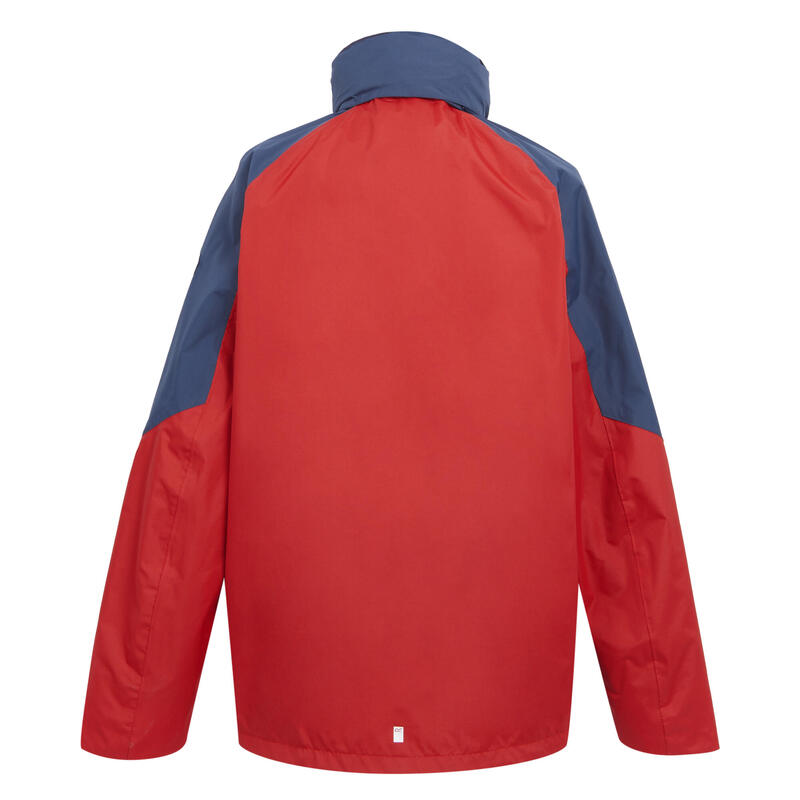 Veste Imperméable CALDERDALE Homme (Rouge Danger / Denim Sombre)