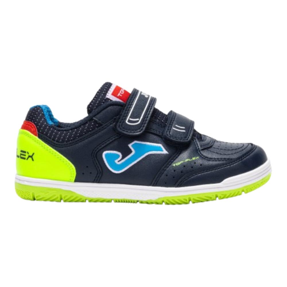 SAPATILHAS DE FUTEBOL DE ARTIFÍCIO JOMA TOP FLEX JR 2533. Verde-marinho.
