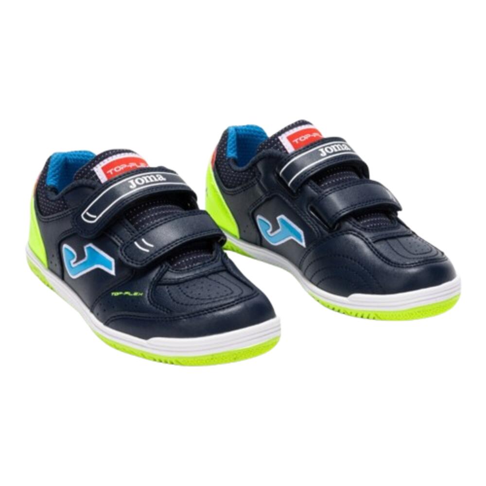 SAPATILHAS DE FUTEBOL DE ARTIFÍCIO JOMA TOP FLEX JR 2533. Verde-marinho. 2/4