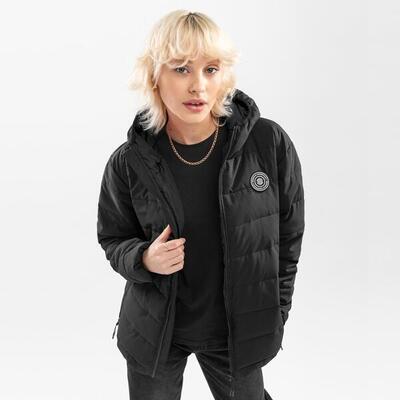 Dames lifestyle waterbestendig puffer jack shelter-w zwart