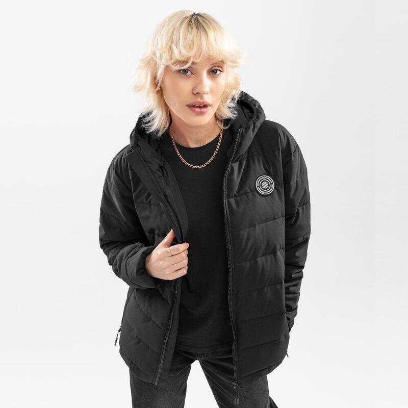 Dames Lifestyle waterbestendig puffer jack Shelter-W Zwart