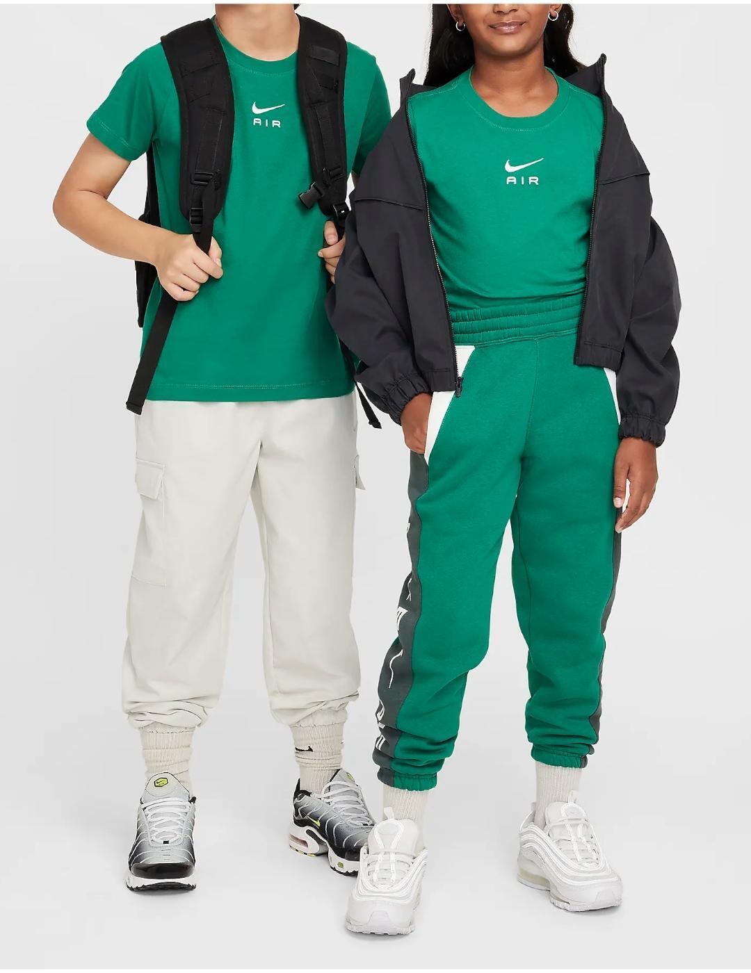 Camiseta para Niño Nike  air v Verde 5/5