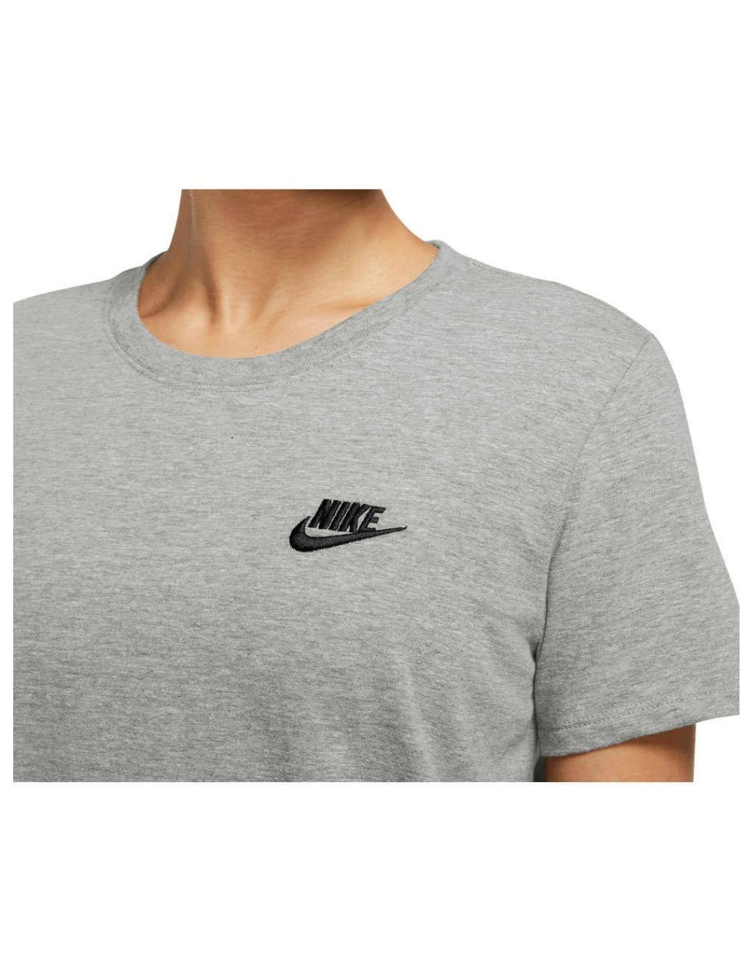 T-shirt Donna Nike Sportswear Club Essentials grigio 3/5