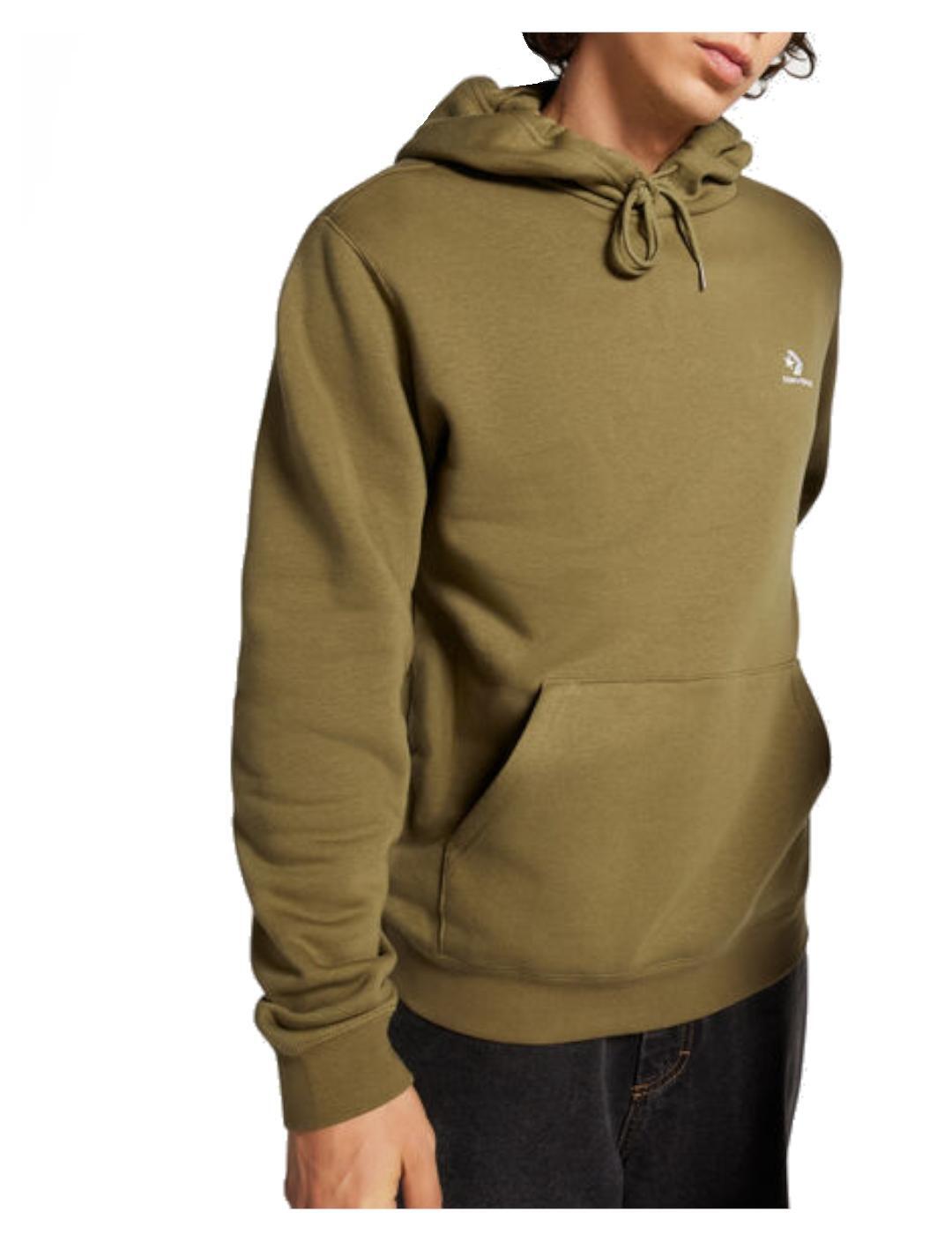 Sweatshirts en polaire pour homme Converse Go-to chevron Vert 1/5