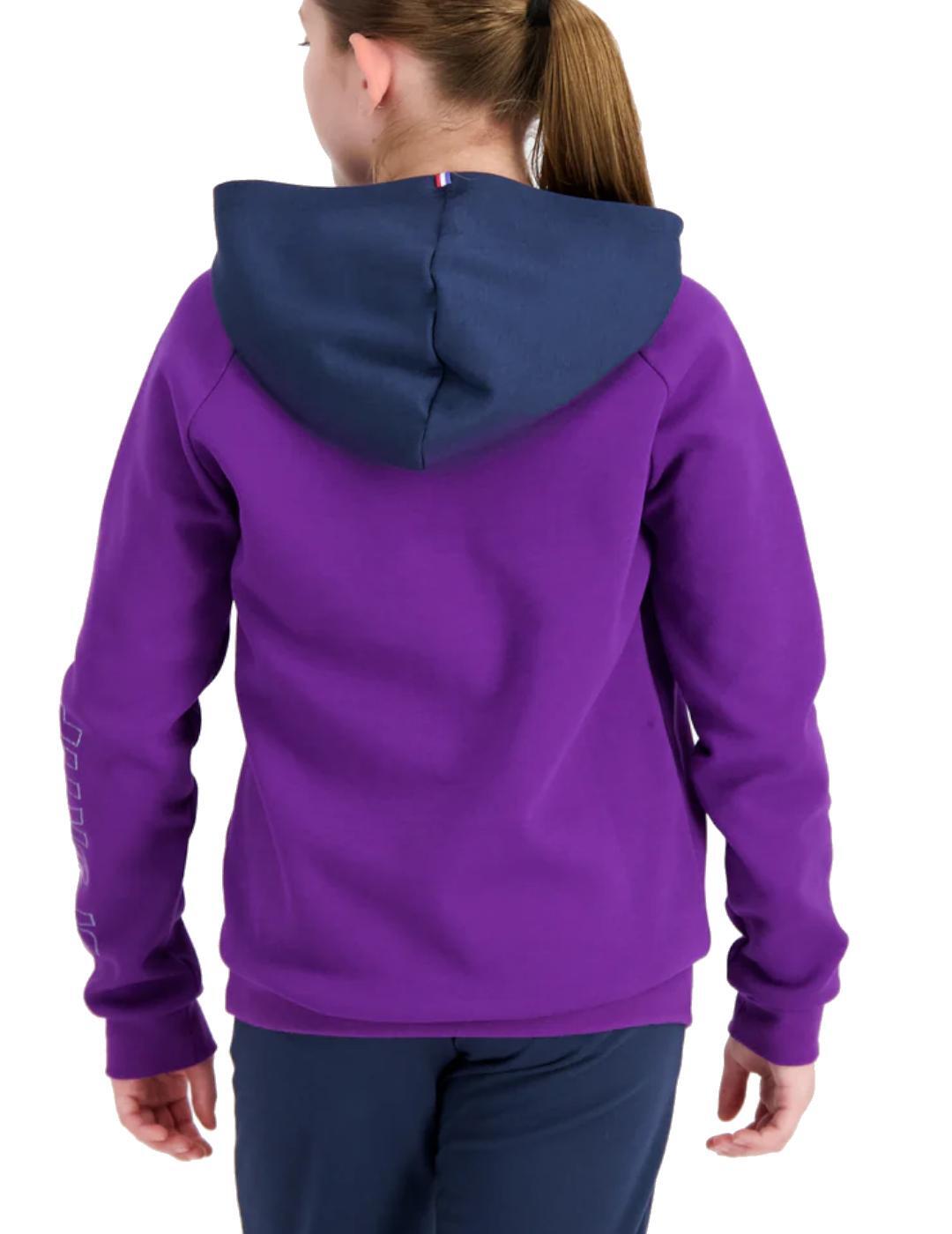 Sudaderas jerseys polares para Niño Lecoqsportif Yaison Morado 2/2