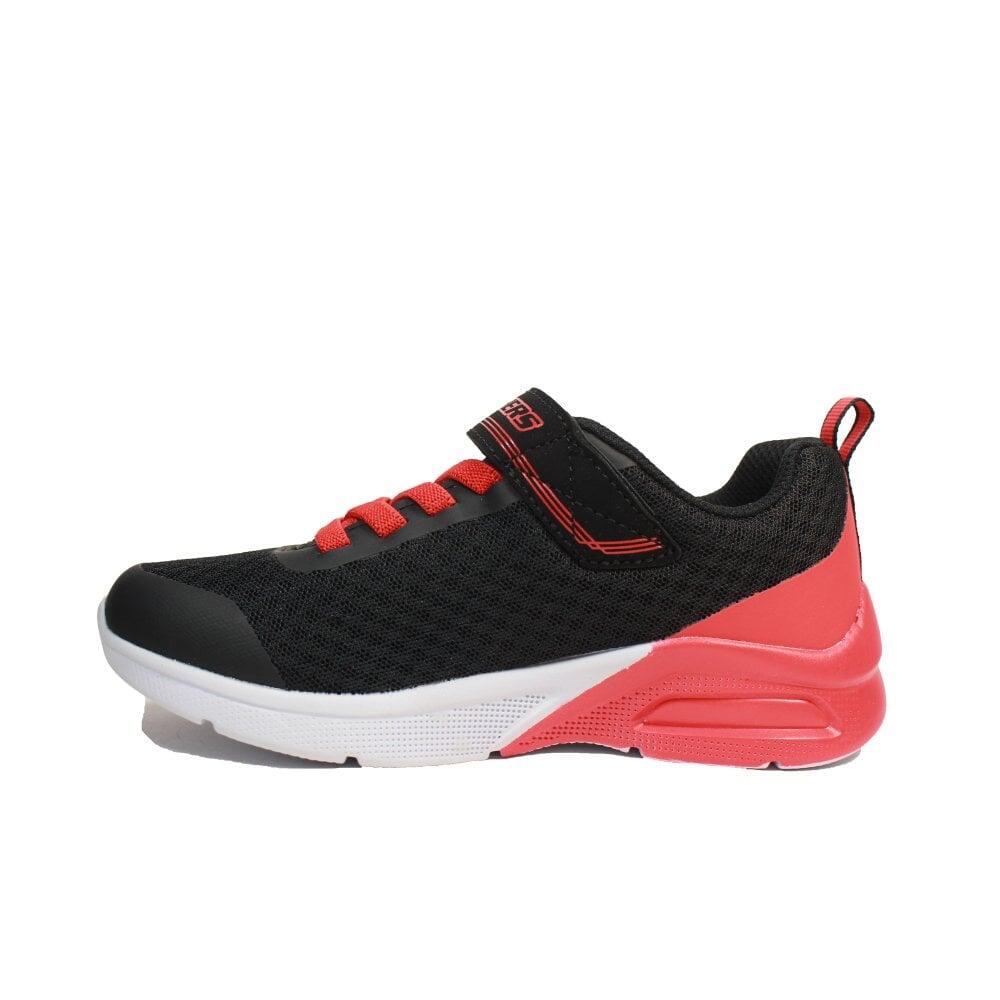 Zapatillas Skechers Niño Microspec Max Negro Rojo 6/7