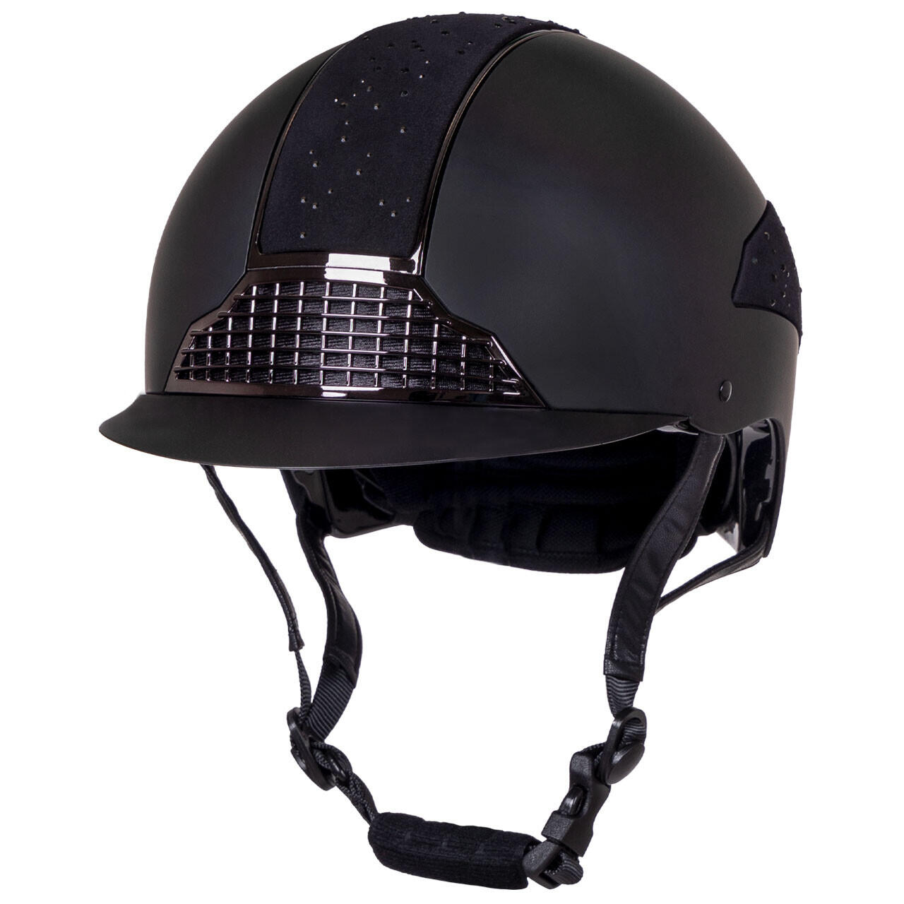 QHP Casco da equitazione con visiera standard QHP Ohio