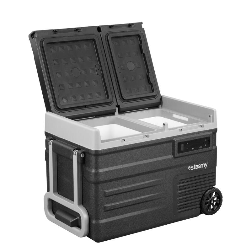 Steamy-E Dual Zone 45 Glacière à compresseur sur roues, 41L