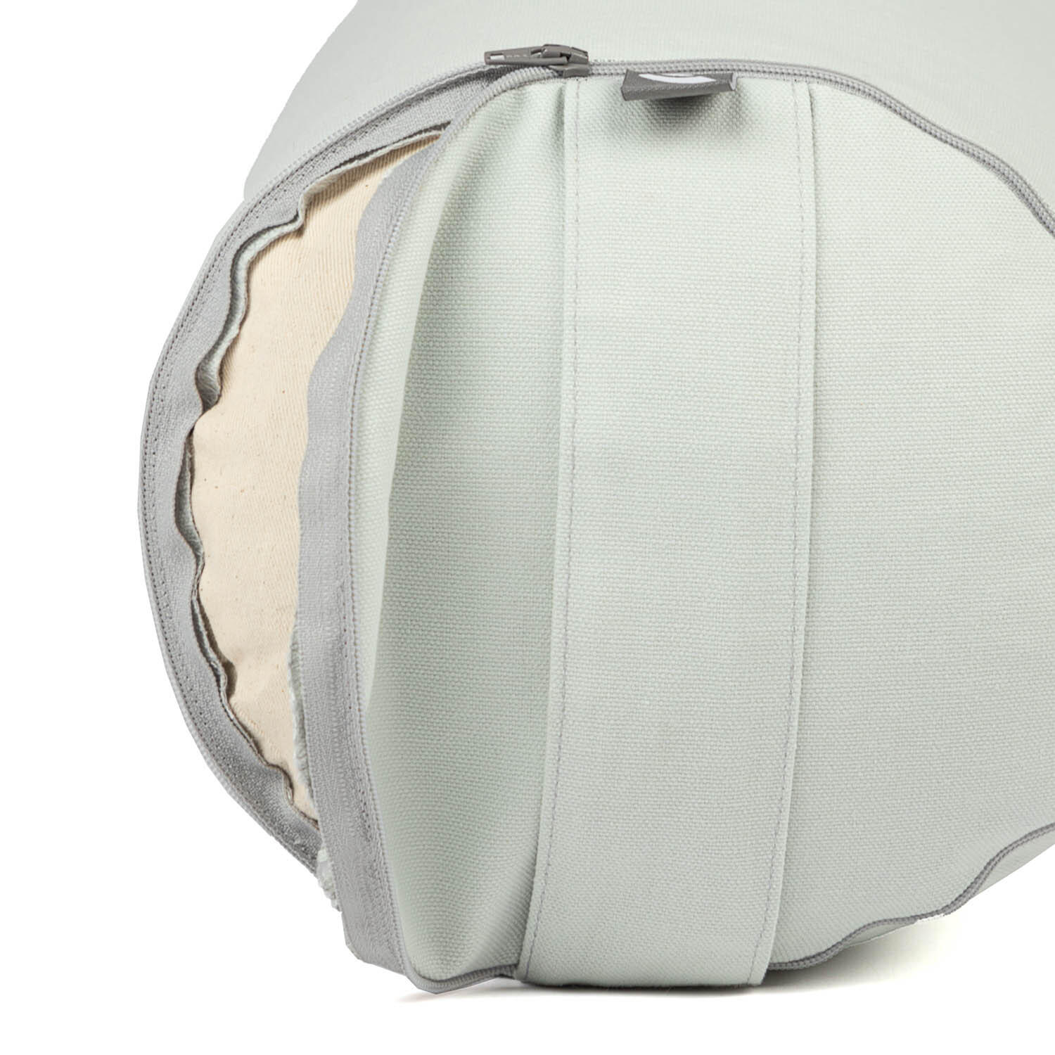 Yoga Bolster BASIC Dinkel Eisblau | Dinkelhülsen 4/5