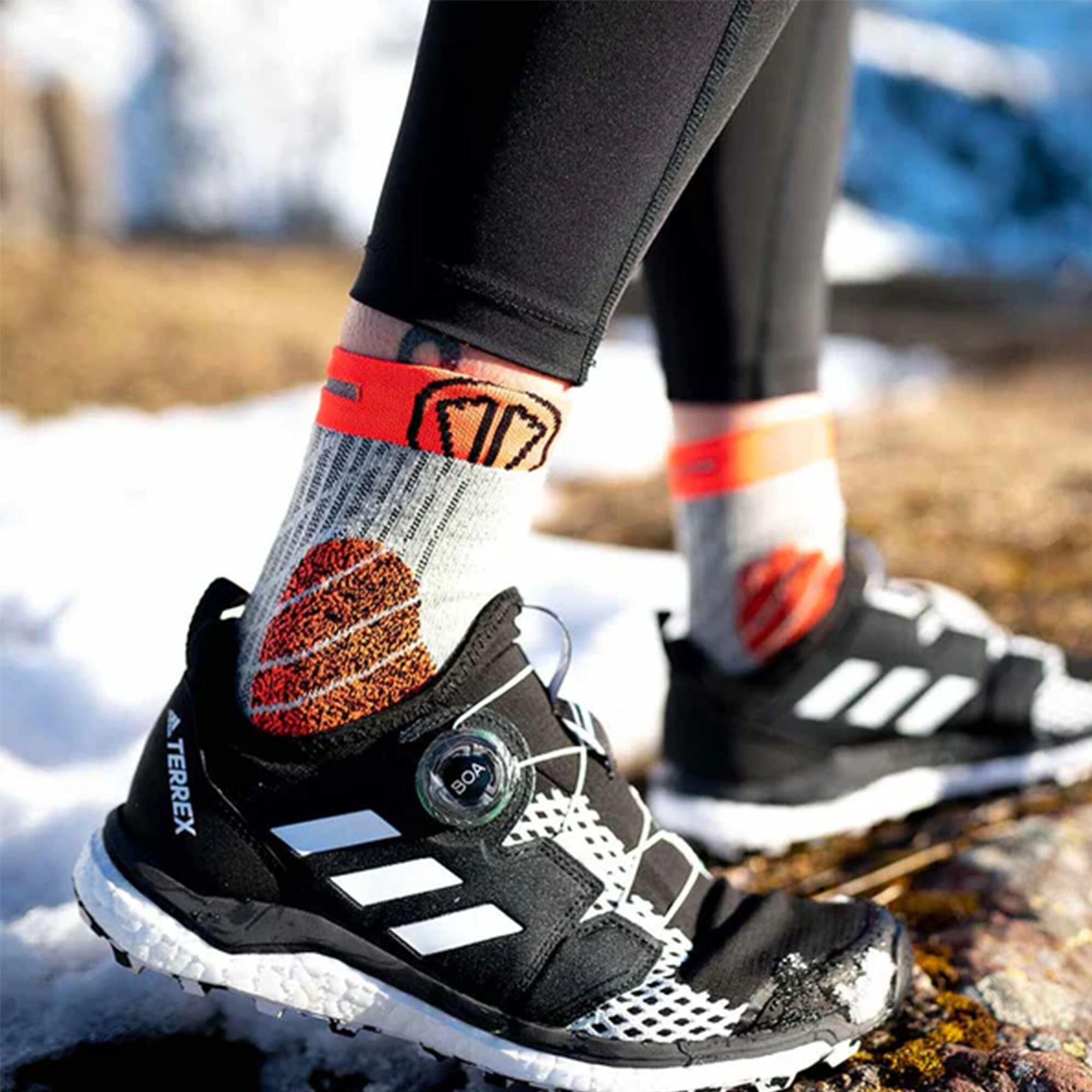 Wintersocken für Trailrunning aus organischer Merinowolle - Winter Trail Protect 4/4