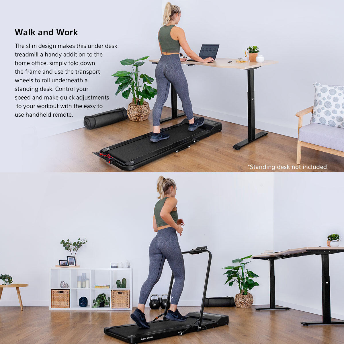 LSG Fitness NIMBUS Walking Pad Under Desk Treadmill