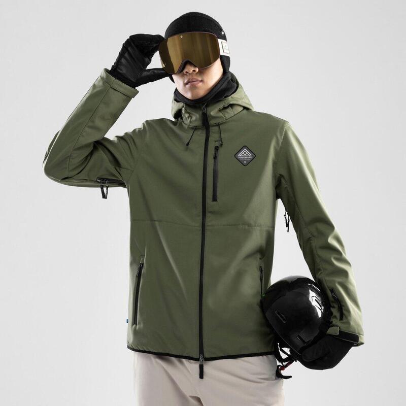 Veste snowboard homme Sports d'hiver W2 Army Vert