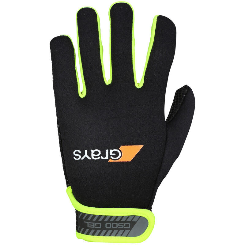 GRAYS Guantes de Gel G500 Negro/Amarillo, Talla XS
