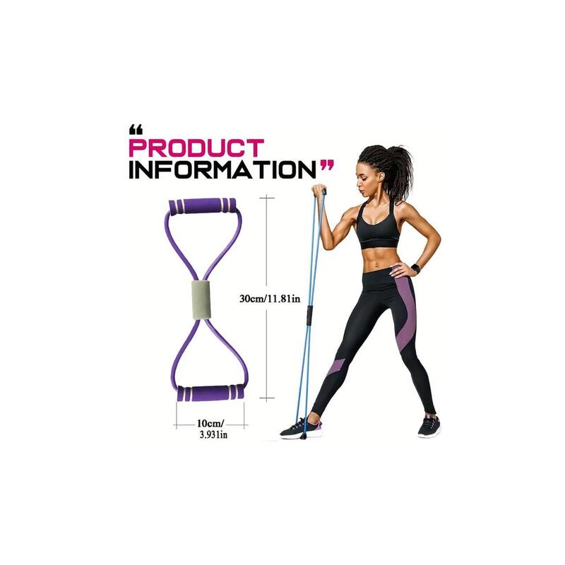 Extensor elastic 2 manere, fitness, exercitii fizice usoare