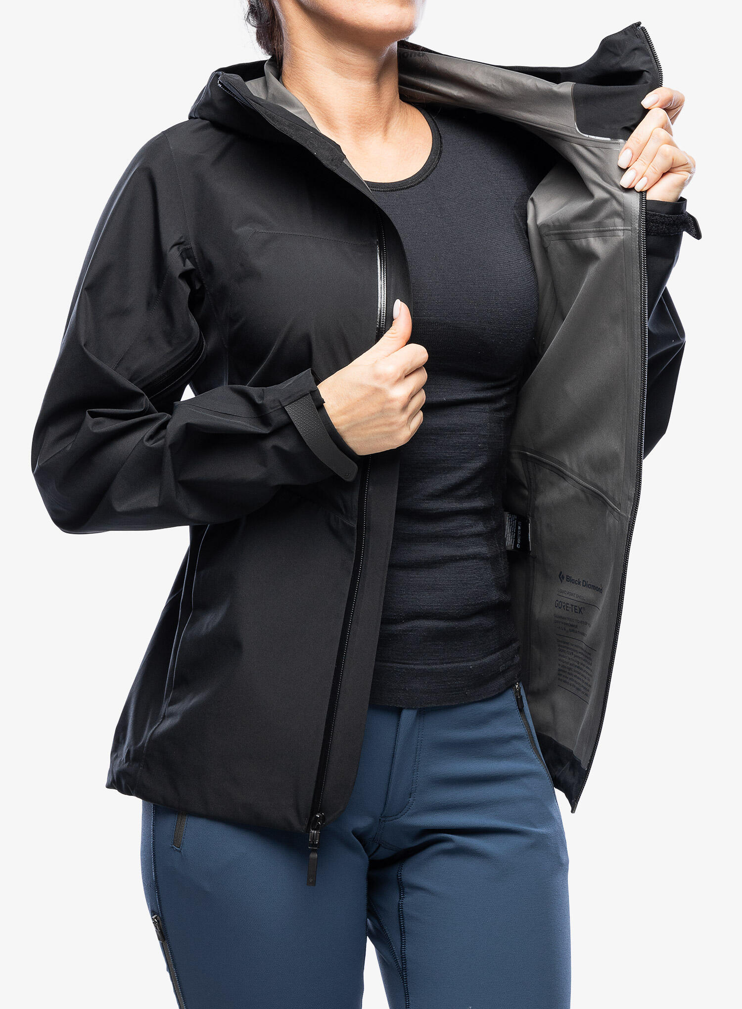 Kurtka GORE-TEX damska Black Diamond Liquid Point Shell 3/7