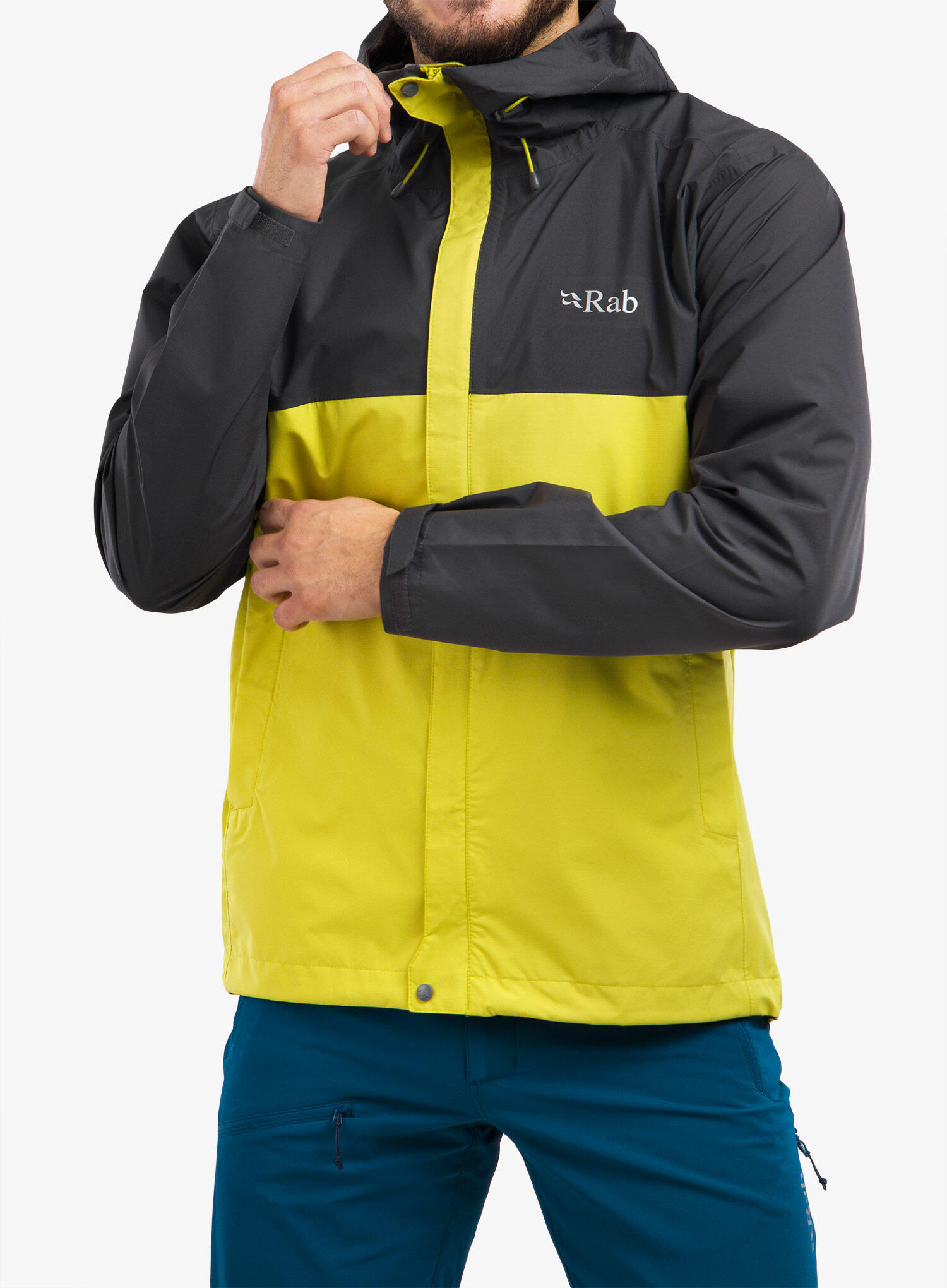 Jaqueta de chuva masculina Rab Downpour Eco 3/7